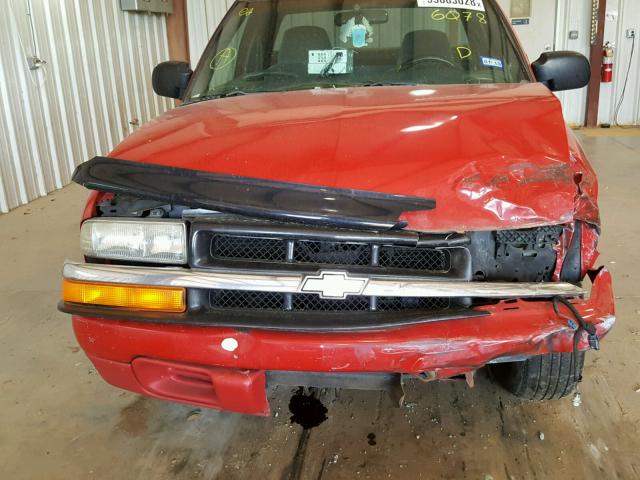 1GCCS1958Y8306078 - 2000 CHEVROLET S TRUCK S1 RED photo 7