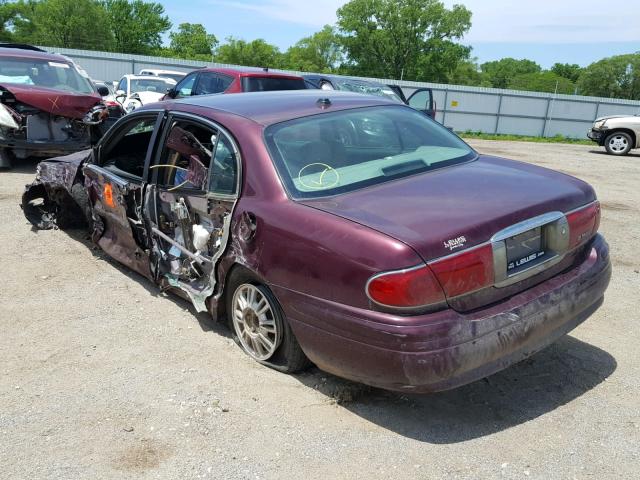 1G4HP52K844167596 - 2004 BUICK LESABRE CU BURGUNDY photo 3