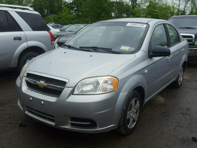 KL1TD56698B115245 - 2008 CHEVROLET AVEO BASE Արծաթագույն լուսանկար 2