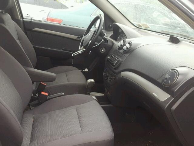 KL1TD56698B115245 - 2008 CHEVROLET AVEO BASE Արծաթագույն լուսանկար 5