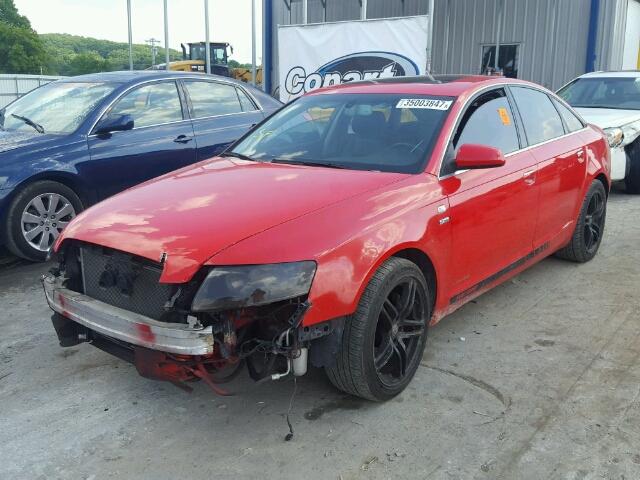 WAUEH74F76N108209 - 2006 AUDI A6 S-LINE RED photo 2