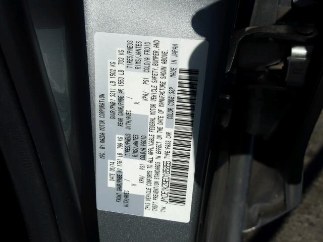 JM1DE1KZ9E0185855 - 2014 MAZDA MAZDA2 SPO 银色 照片 10