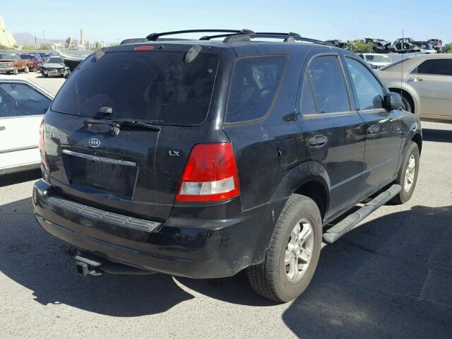 KNDJC733065576872 - 2006 KIA SORENTO EX BLACK photo 4