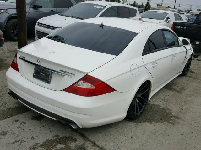 WDDDJ76X66A035582 - 2006 MERCEDES-BENZ CLS 55 AMG WHITE photo 4