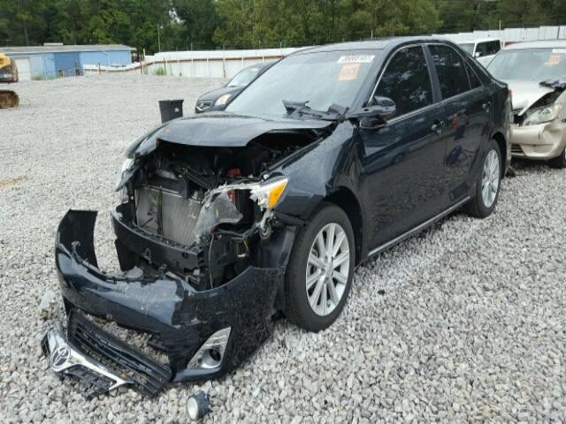 4T4BF1FKXCR207130 - 2012 TOYOTA CAMRY BASE BLACK photo 2