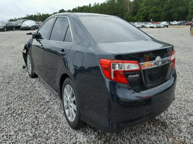 4T4BF1FKXCR207130 - 2012 TOYOTA CAMRY BASE BLACK photo 3