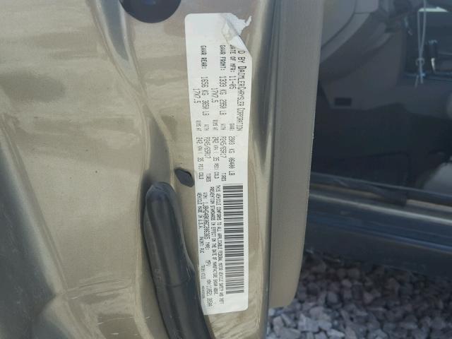 1J8HG48K06C206365 - 2006 JEEP COMMANDER 棕色 照片 10