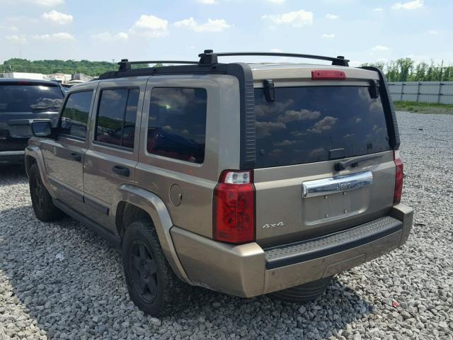 1J8HG48K06C206365 - 2006 JEEP COMMANDER 棕色 照片 3
