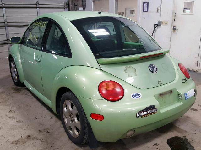 3VWCK21C32M418402 - 2002 VOLKSWAGEN NEW BEETLE მწვანე ფოტო 3