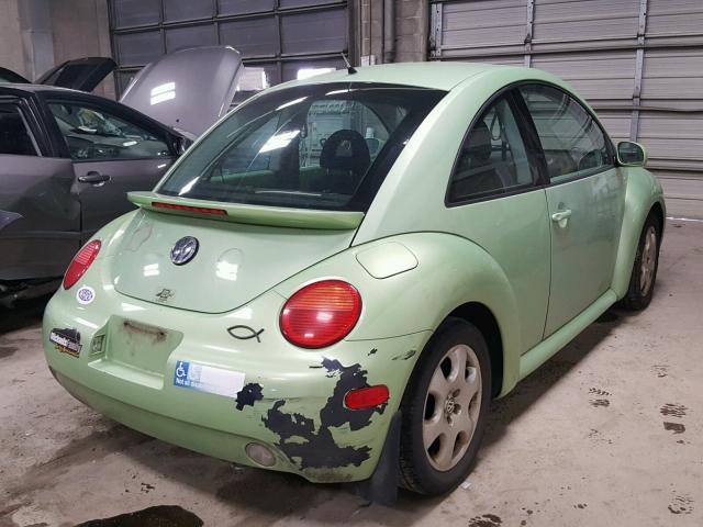 3VWCK21C32M418402 - 2002 VOLKSWAGEN NEW BEETLE მწვანე ფოტო 4
