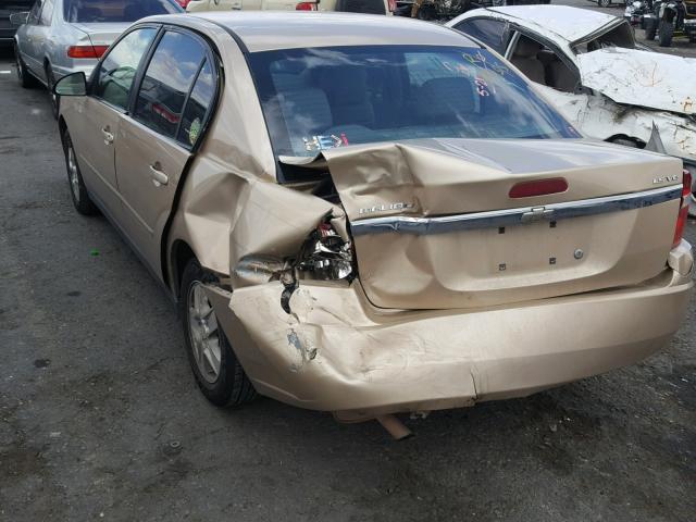 1G1ZT54825F180798 - 2005 CHEVROLET MALIBU LS 金色 照片 3
