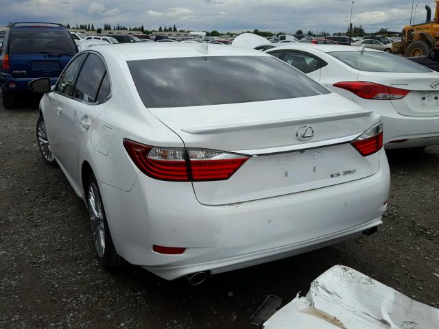 JTHBK1GG9F2197046 - 2015 LEXUS ES 350 WHITE photo 3