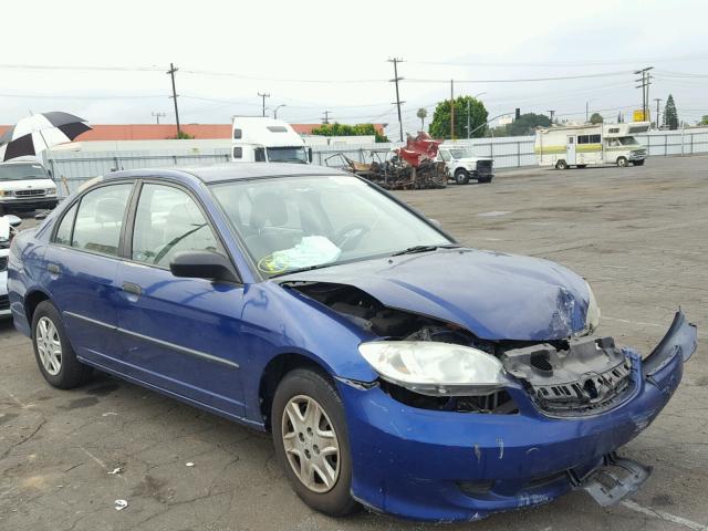 2HGES16335H534833 - 2005 HONDA CIVIC DX V BLUE photo 1