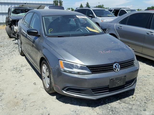 3VW2K7AJ2DM365184 - 2013 VOLKSWAGEN JETTA BASE 灰色 照片 1