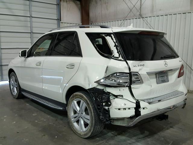 4JGDA5HB5DA235586 - 2013 MERCEDES-BENZ ML 350 4MA WHITE photo 3