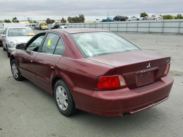 4A3AA46G23E164299 - 2003 MITSUBISHI GALANT ES MAROON photo 3