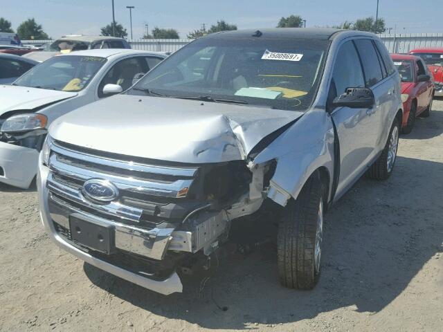 2FMDK4KC3DBE22404 - 2013 FORD EDGE LIMIT SILVER photo 2