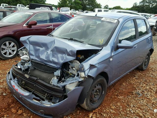 KL1TD66696B637473 - 2006 CHEVROLET AVEO BASE Көк фото 2