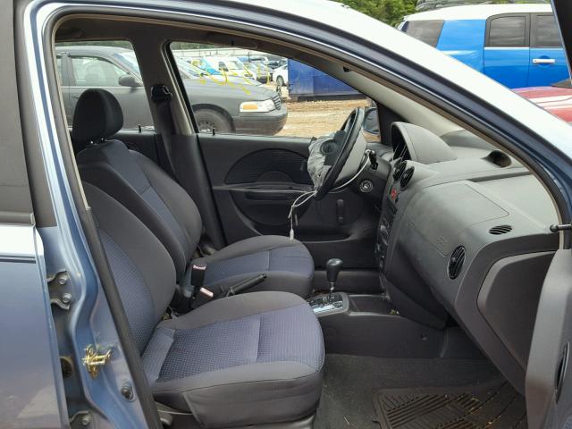 KL1TD66696B637473 - 2006 CHEVROLET AVEO BASE Көк фото 5