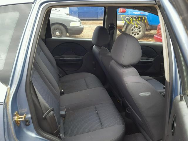 KL1TD66696B637473 - 2006 CHEVROLET AVEO BASE Көк фото 6