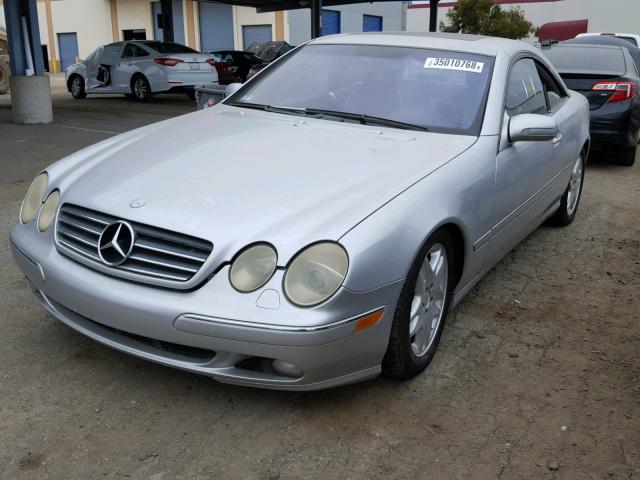 WDBPJ75J4YA001209 - 2000 MERCEDES-BENZ CL 500 SILVER photo 2