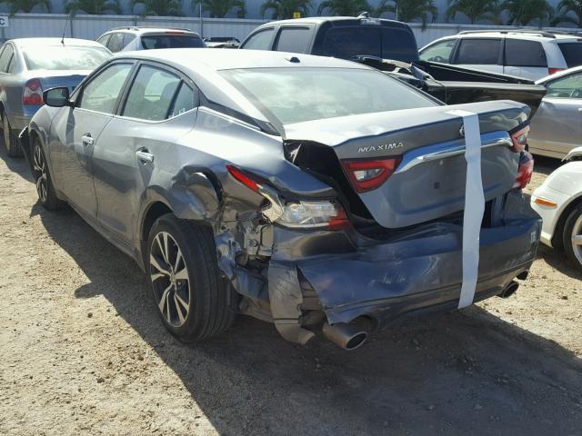 1N4AA6AP8GC390666 - 2016 NISSAN MAXIMA 3.5 GRAY photo 3