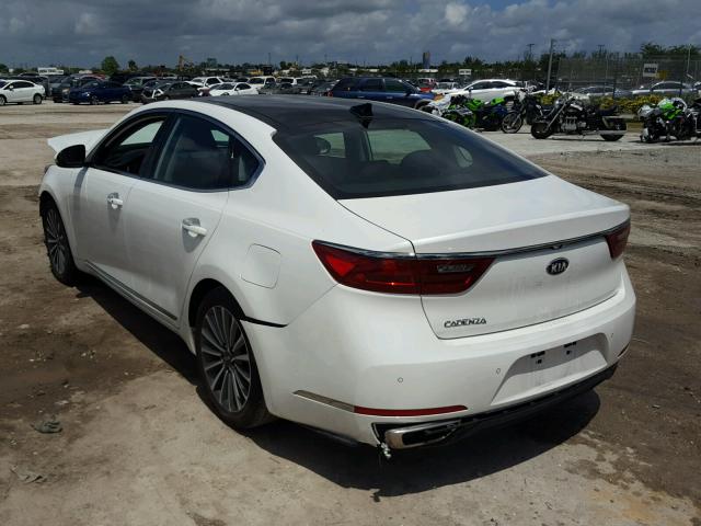 KNALC4J10H5084366 - 2017 KIA CADENZA PR WHITE photo 3