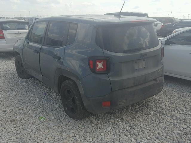 ZACCJAAB1HPF28992 - 2017 JEEP RENEGADE S GRAY photo 3