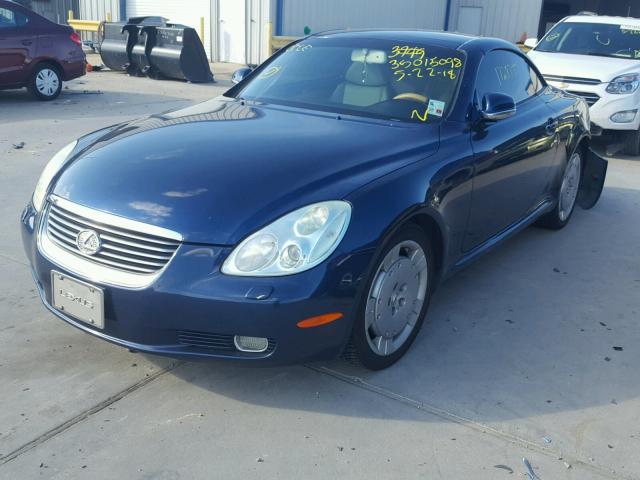 JTHFN48Y420026115 - 2002 LEXUS SC 430 BLUE photo 2