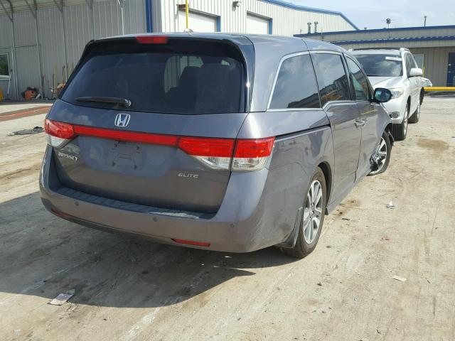 5FNRL5H93EB055162 - 2014 HONDA ODYSSEY TO GRAY photo 4