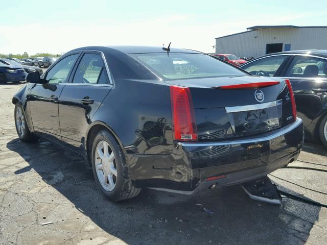 1G6DM577880101579 - 2008 CADILLAC CTS BLACK photo 3