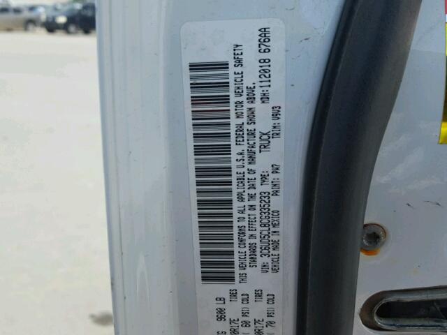 3C6UD5CL8CG335233 - 2012 DODGE RAM 2500 S WHITE photo 10