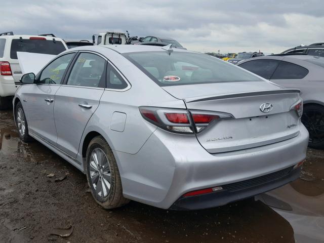 KMHE24L15GA037573 - 2016 HYUNDAI SONATA HYB SILVER photo 3