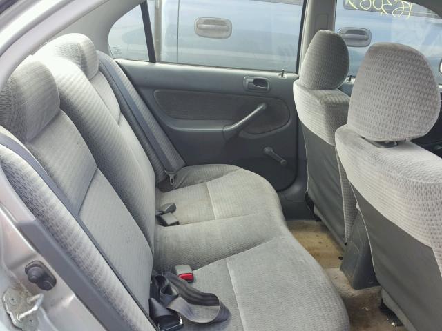 2HGEJ6615YH504705 - 2000 HONDA CIVIC BASE SILVER photo 6