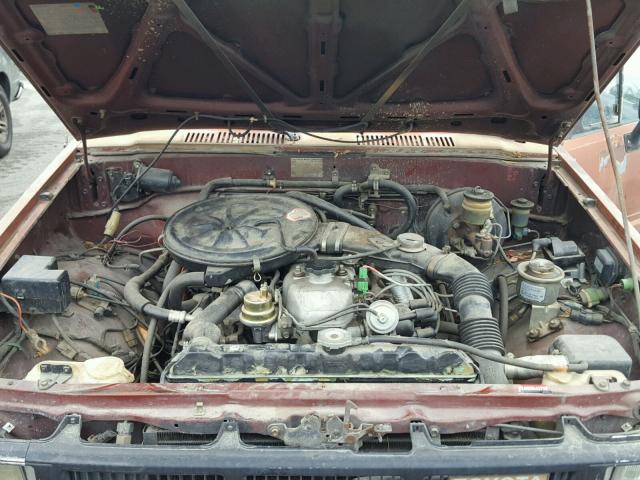 JT4RN65S6E5040714 - 1984 TOYOTA PICKUP RN6 MAROON photo 7