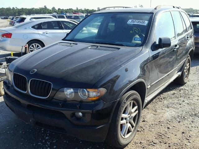 5UXFA13505LY16683 - 2005 BMW X5 3.0I BLACK photo 2