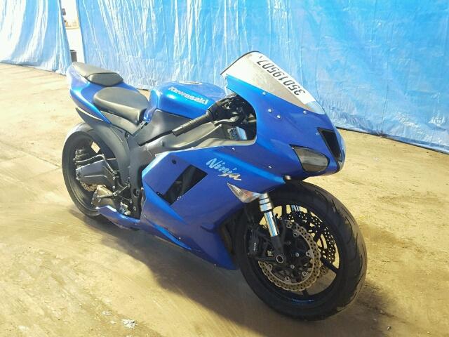 JKAZX4P1X8A043592 - 2008 KAWASAKI ZX600 P BLUE photo 1