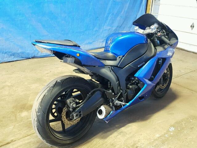 JKAZX4P1X8A043592 - 2008 KAWASAKI ZX600 P BLUE photo 4