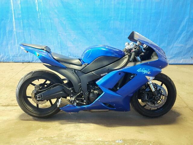 JKAZX4P1X8A043592 - 2008 KAWASAKI ZX600 P BLUE photo 9