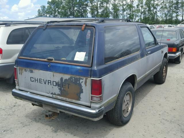 1G8CT18B3F8164430 - 1985 CHEVROLET BLAZER S10 BLUE photo 4