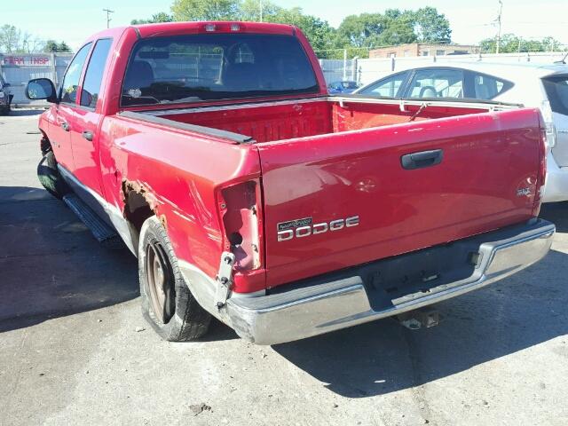 1D7HA18N73S186642 - 2003 DODGE RAM 1500 S RED photo 3