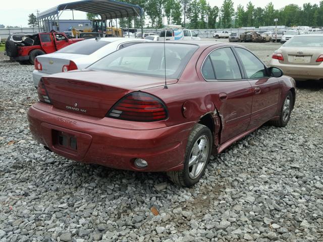 1G2NF52E03M575484 - 2003 PONTIAC GRAND AM S მუქწითელი ფოტო 4