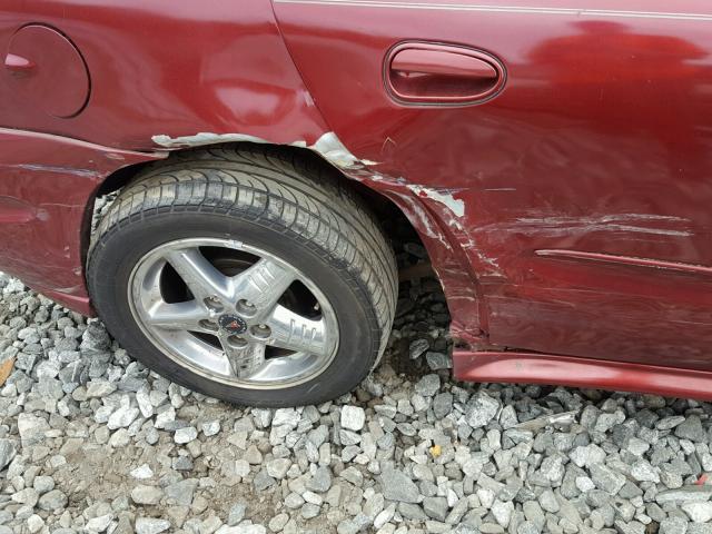 1G2NF52E03M575484 - 2003 PONTIAC GRAND AM S მუქწითელი ფოტო 9