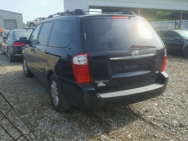 KNDMB233566049844 - 2006 KIA SEDONA EX BLACK photo 3