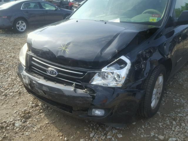 KNDMB233566049844 - 2006 KIA SEDONA EX BLACK photo 9