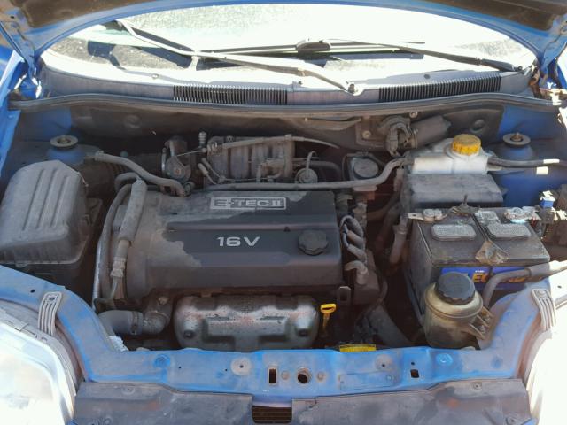 KL1TD62615B298731 - 2005 CHEVROLET AVEO BASE Mavi foto 7