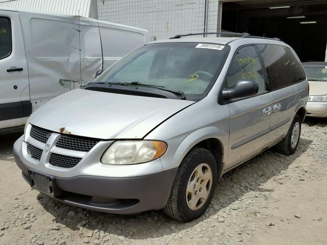 1B4GP25331B141317 - 2001 DODGE CARAVAN SE SILVER photo 2