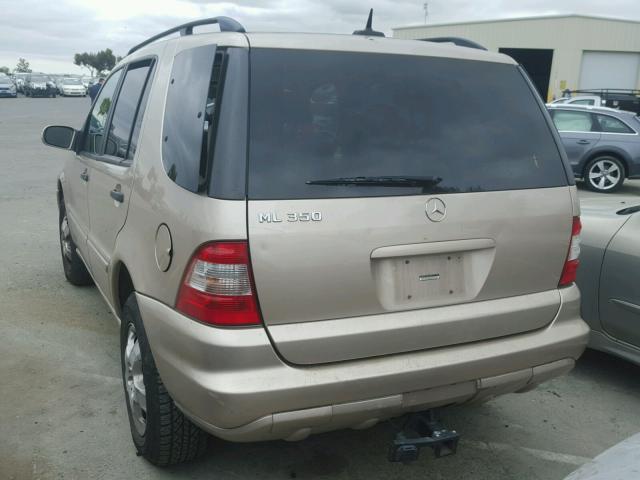 4JGAB57E14A491624 - 2004 MERCEDES-BENZ ML 350 GOLD photo 3