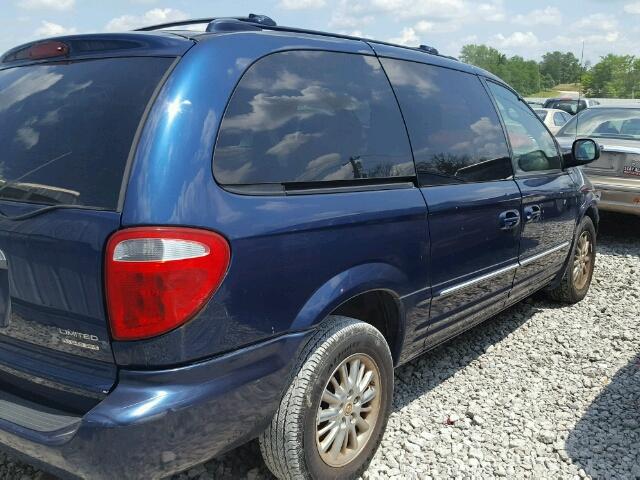2C8GT64L21R156012 - 2001 CHRYSLER TOWN & COU BLUE photo 4