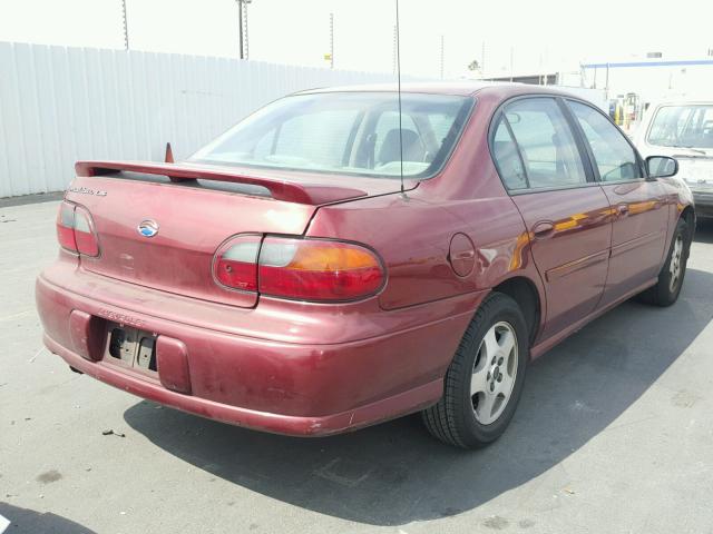 1G1NE52J83M679290 - 2003 CHEVROLET MALIBU LS 栗色 照片 4